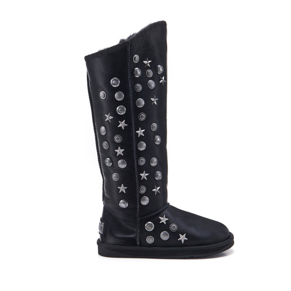 ANGEL TALL SATIN BLACK - australialuxecoeu