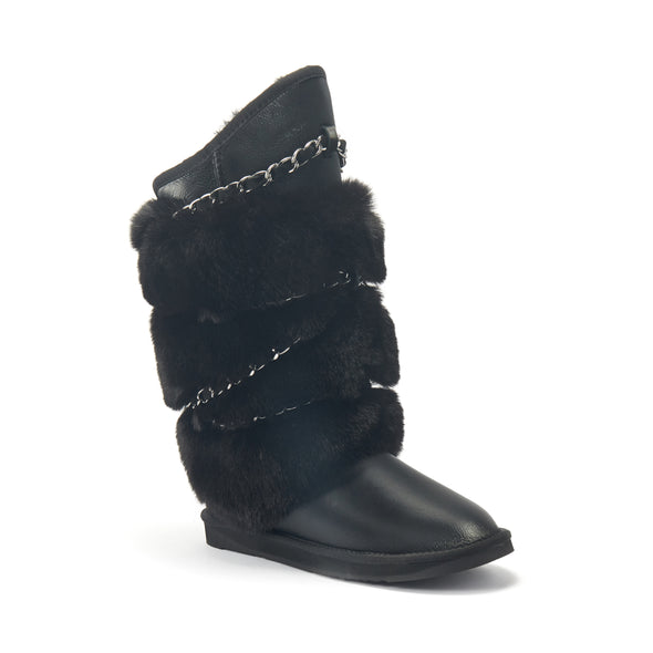 ATILLA TALL SATIN BLACK - australialuxecoeu