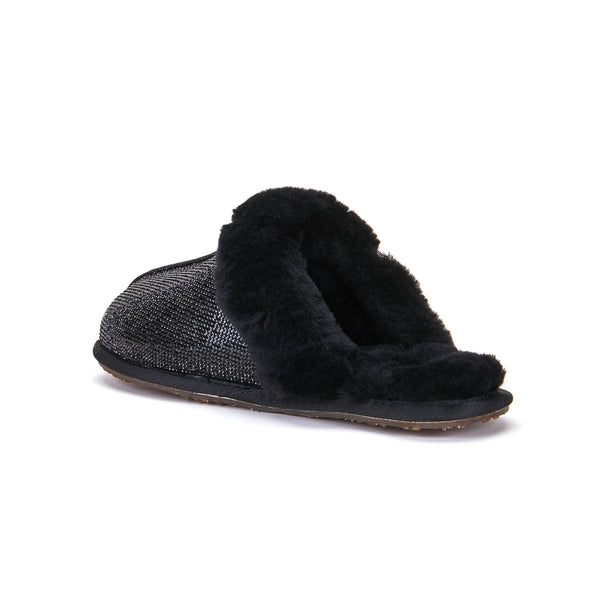 CLOSED MULE GLITTER BLACK - australialuxecoeu