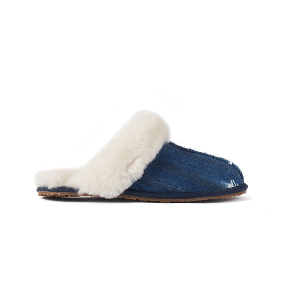 CLOSED MULE INDIGO - australialuxecoeu