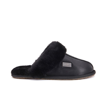 CLOSED MULE SATIN BLACK - australialuxecoeu