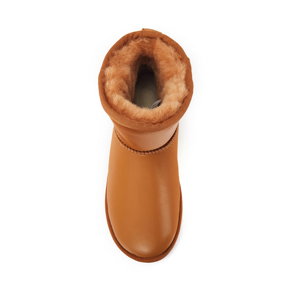 COSY XTRA SHORT SATIN CAMEL - australialuxecoeu