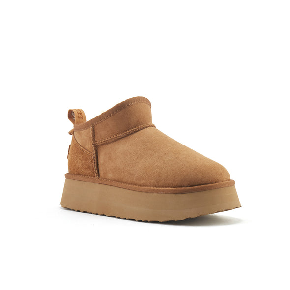 COSY ULTRA SHORT PLATFOAM CHESTNUT - australialuxecoeu