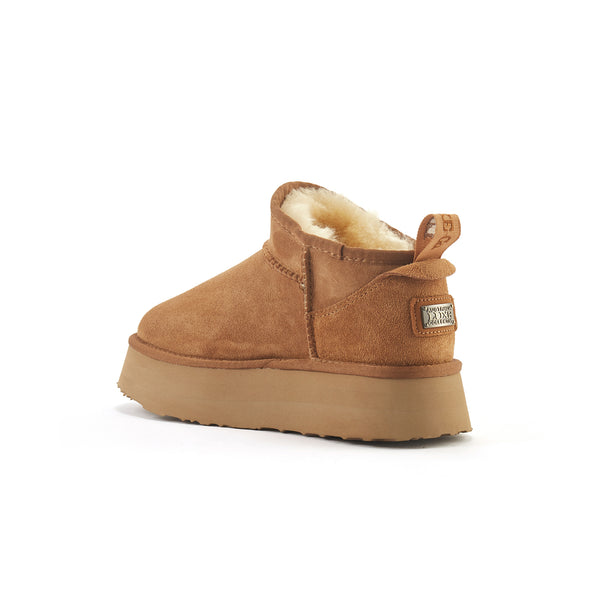 COSY ULTRA SHORT PLATFOAM CHESTNUT - australialuxecoeu