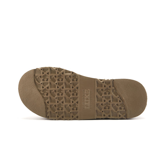 COSY ULTRA SHORT  PLATFOAM EMBOSSED TAUPE - Australia Luxe Co Europe