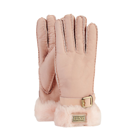 CUFF GLOVES LEATHER DUSK PINK - Australia Luxe Co Europe