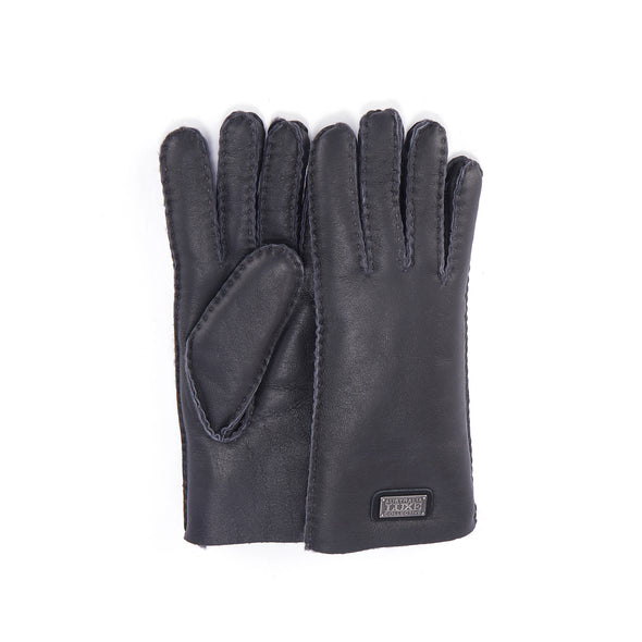 GLOVES LEATHER GRAPHITE - Australia Luxe Co Europe