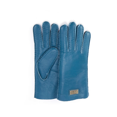 GLOVES LEATHER PETROL - Australia Luxe Co Europe