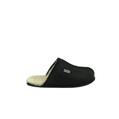 MENS CLOSED MULE LEATHER CROW - australialuxecoeu