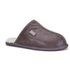MENS CLOSED MULE LEATHER GRAY - Australia Luxe Co Europe
