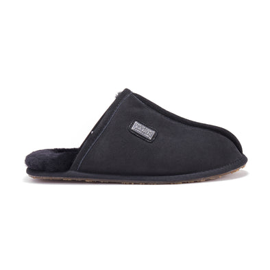 MENS CLOSED MULE BLACK - australialuxecoeu