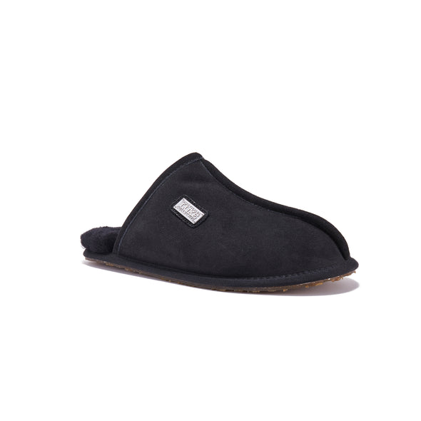 MENS CLOSED MULE BLACK - australialuxecoeu