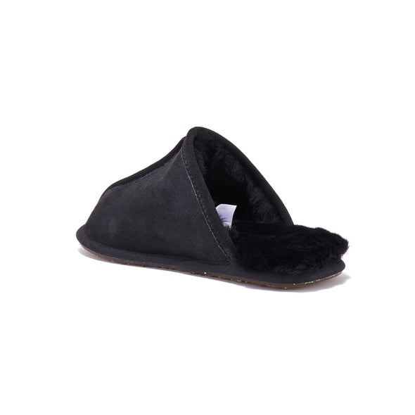 MENS CLOSED MULE BLACK - australialuxecoeu