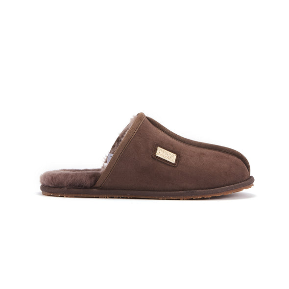 MENS CLOSED MULE BURNT - australialuxecoeu