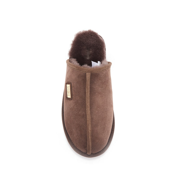 MENS CLOSED MULE BURNT - australialuxecoeu