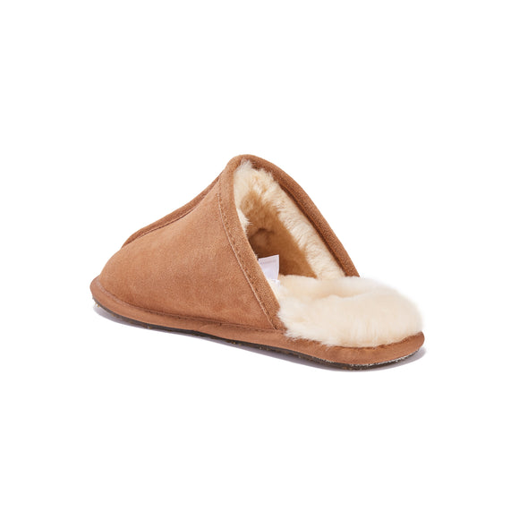 MENS CLOSED MULE CHESTNUT - australialuxecoeu