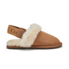 KIDS SLINGBACK MULE CHESTNUT (ELASTIC) - Australia Luxe Co Europe