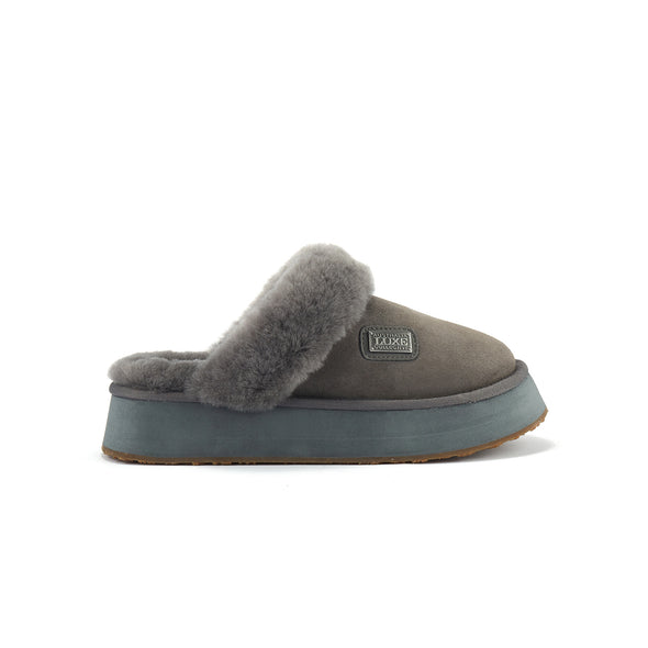 MULE PLATFOAM SUEDE GRAY - australialuxecoeu