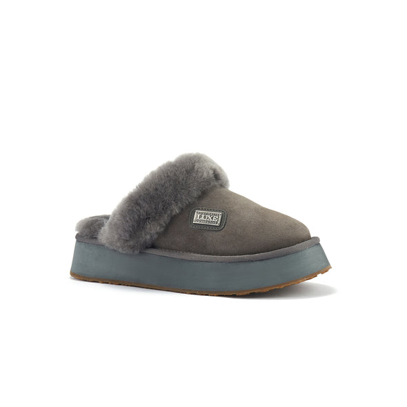 MULE PLATFOAM SUEDE GRAY - australialuxecoeu