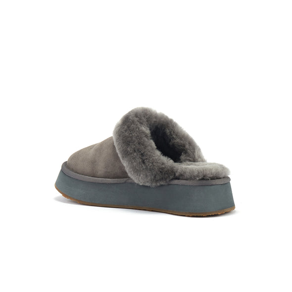 MULE PLATFOAM SUEDE GRAY - australialuxecoeu